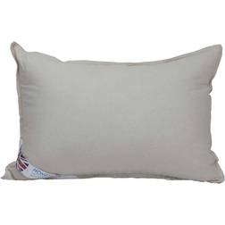 Homescapes Organic Cotton Pillow with Luxury Microfibre Complete Decoration Pillows White