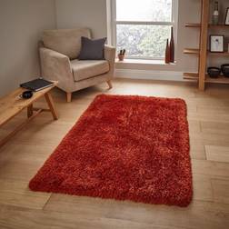 Think Rugs 200x290cm Shaggy Brown, Orange
