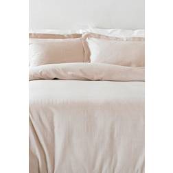 Yard Textured Waffle Duvet Cover Pink