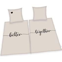 MCU Better Together Partner Påslakan Beige (200x135cm)