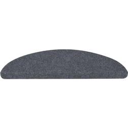 vidaXL 15x Self-adhesive Stair Protector Carpet Step Rug Grey