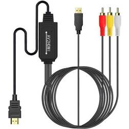 24.se HDMI - USB A/RCA M-M 2m