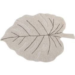 Lorena Canals Tapis Lavable Monstera Naturel 120 x 180 47.2x70.9"