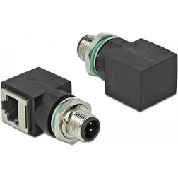 DeLock Network Adapter M12 - 4 jack