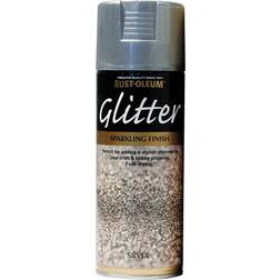 Rust-Oleum AE0210001E8 Glitter Spray Wood Paint Silver 0.4L