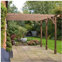 Rutland County Garden Furniture Lean To Premium Pergola 4.8M X