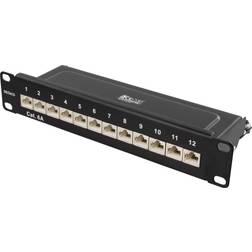 Deltaco Patch Panel 12 Port Cat. 6A