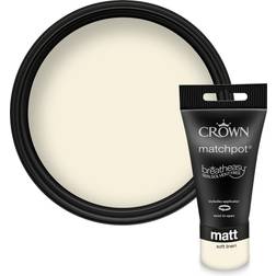 Crown Walls & Ceilings Matt Emulsion Soft Linen Ceiling Paint, Wall Paint