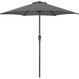 Christow Grey Garden Parasol Umbrella Steel