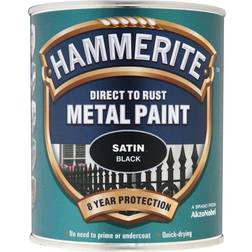 Hammerite SATBL750 Metal Paint Black 0.75L