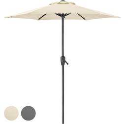 Christow Cream Garden Parasol 2m Sun Shade Umbrella