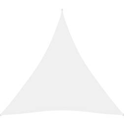 vidaXL Parasole a Vela Oxford Triangolare 4,5x4,5x4,5 m Bianco
