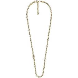 Fossil Men Adventurer Gold-Tone Stainless Steel Chain Necklace