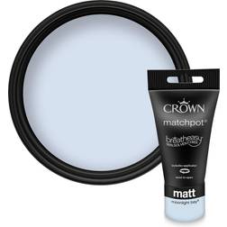 Crown Walls & Ceilings Matt Emulsion Moonlight Bay Ceiling Paint, Wall Paint
