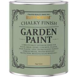 Rust-Oleum Chalky Finish 750 Garden Paint Wood Paint Green, Yellow 0.75L
