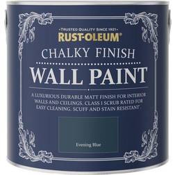 Rust-Oleum Chalky Finish 2.5-Litre Wall Paint, Wood Paint Blue