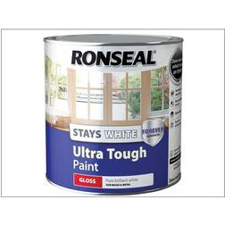 Ronseal Stay White Ultra Tough Gloss Wood Paint White 2.5L