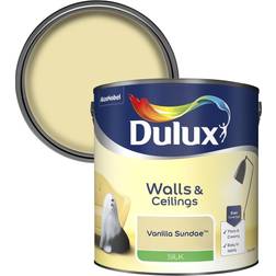 Dulux Walls & Ceilings Vanilla Sundae Silk Emulsion Wall Paint Vanilla Sundae 2.5L