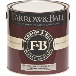 Farrow & Ball Estate School house white No.291 Metallfärg, Träfärg Vit 2.5L