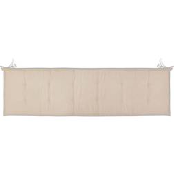 vidaXL hynde 180x50x3 cremefarvet Stolehynde Beige, Hvid (180x)