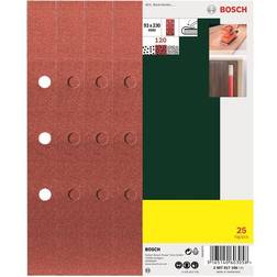 Bosch 25-delars planslippapperssats, kornstl 120 G= 120