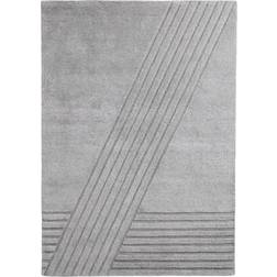 Woud Kyoto Uldtæppe, 170x240cm Grå, Hvid cm