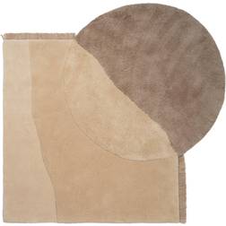 ferm LIVING View Tufted Beige, Hvid cm