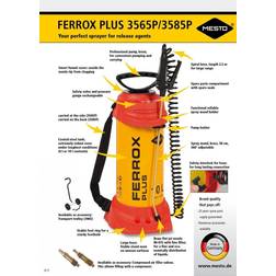 Mesto Oil-resistant construction sprayer Ferrox Plus