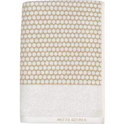 Mette Ditmer Grid towel Badezimmerhandtuch Beige, Weiß