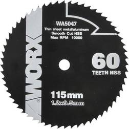 Worx Sågklinga cirkelsåg Ø 115x9,5mm Z 60 W-tänder