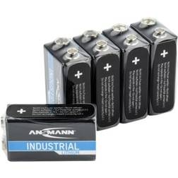 Ansmann Lithium Industrial 6LR61 Batteri 9 V Litium 1200 mAh 9 V 5 st