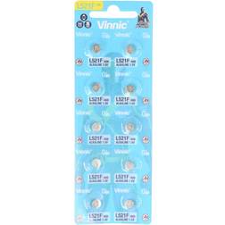 Vinnic Vinnic alkalisk mini-knapbatteri G0 AG0 LR63 L521 blister med 10 stk