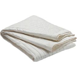Etol Metallo Sengetæppe Beige (270x180cm)