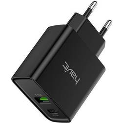 Havit HV-UC110 20W USB-C-strømforsyning. Sort