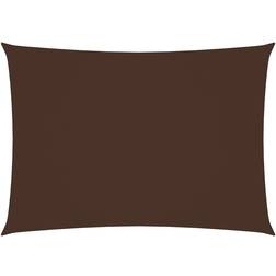 Be Basic Parasole a Vela in Tessuto Oxford Rettangolare 3,5x4,5m Marrone 350cm