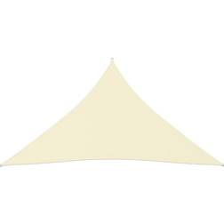 vidaXL Trekantet Oxfordstof Cremefarvet 4.5 x 4.5 x 4.5 m
