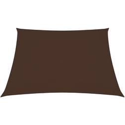 vidaXL Voile de Parasol Voile d'Ombrage Ecran Solaire de Jardin Terrasse Balcon Extérieur Tissu Oxford Carré 4.5x4.5 m Marron 450cm