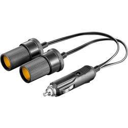 Goobay Pro CAR cigarette lighter Y-distributor 12 V 0.2m