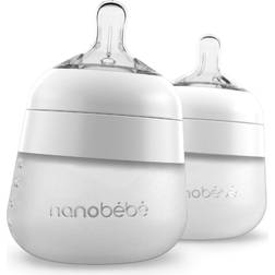 Nanobébé Flexy Silikonflaska Anti-kolik 150 ml 2-pack