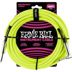 Ernie Ball P06085 Braided Straight Angle Instrument Cable- 18