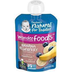 Gerber Toddler Banana Blueberry Baby Food Pouch 3.5oz