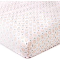 Levtex Baby Skylar Coin Medallion Fitted Crib Sheet In Blush