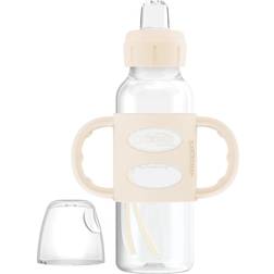 Dr. Brown's Dr. Brown’s Milestones Narrow Transitional Sippy Bottle with Silicone Handles 8oz 250mL Ecru 1-Pack