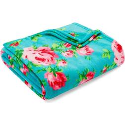 Betsey Johnson Bouquet Day Ultra Soft Plush Blankets Turquoise, Blue (152.4x127)