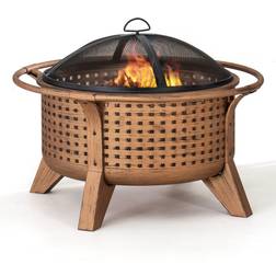 Sunjoy 30 in. Outdoor Wood-Burning Fire Pit, Patio