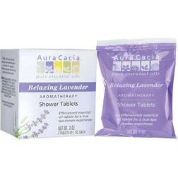 Aura Cacia Relaxing Lavender Aromatherapy Shower Tablets 3-pack