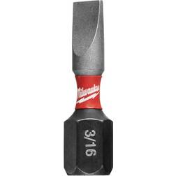 Milwaukee SHOCKWAVE Impact Duty 1 3/16 in. SL #8 Slotted Alloy Steel Insert Bit 2-Pack Slotted Screwdriver