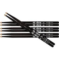 Vic Firth American Classic 5B Black Value Pack Buy 3PR, Get 1PR FREE!