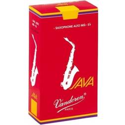 Vandoren SR2615R Java Filed Red Cut Alto Saxophone Reeds (Strength 1.5) (Pack of 10)