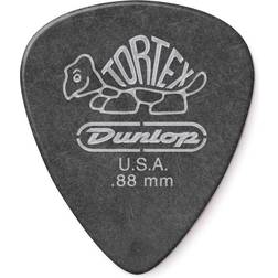 Dunlop 488P.88 Tortex Pitch Black .88mm 12/Player s Pack